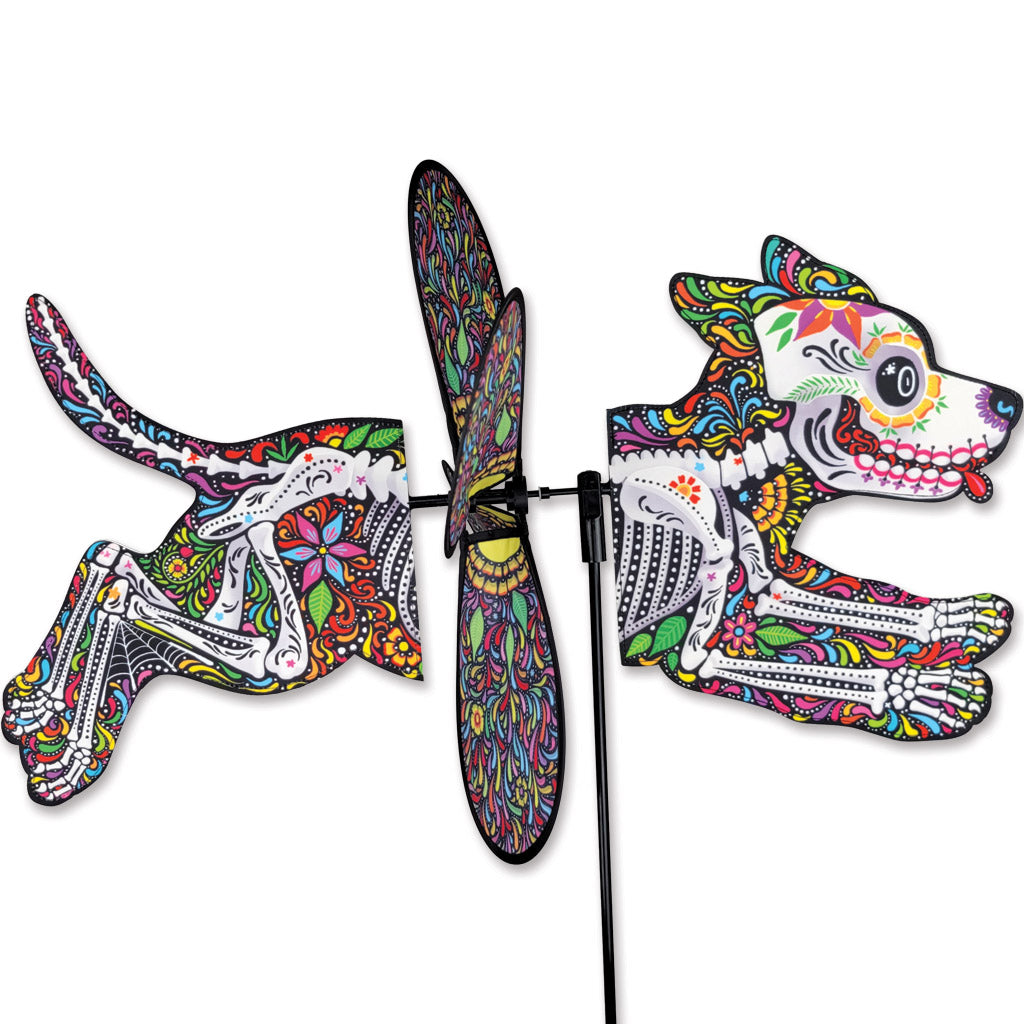 Deluxe Petite Spinner - Day of the Dead Dog