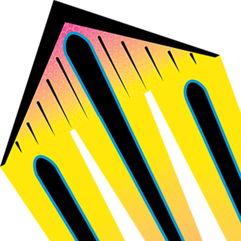 46 in. Flo-Train Delta Kite - Mango Shock (Single Kite)