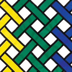 Elite Oversized Lattice Flag - Rainbow Mesh