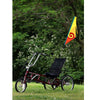 SoundWinds Spiral Recumbent Bike Flag - Yellow