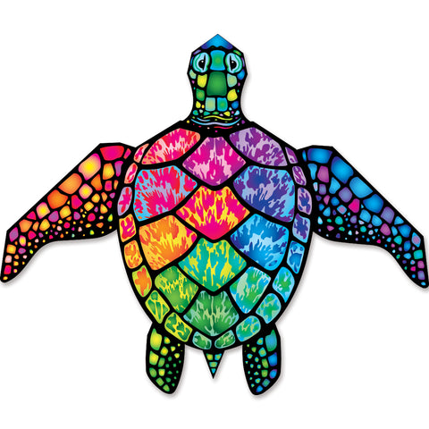 Large Sea Turtle Kite - Rainbow