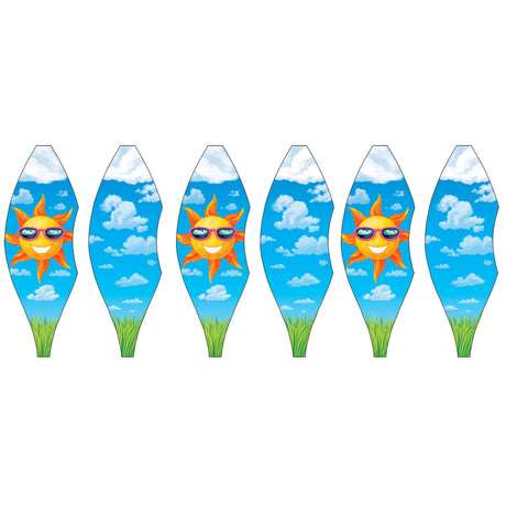 19 in. Pop-Open Hot Air Balloon - Sun