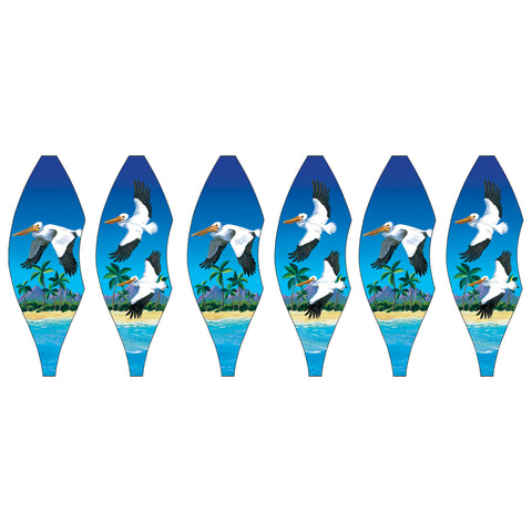 19 in. Pop-Open Hot Air Balloon - Pelicans
