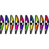 12 in. Hot Air Balloon - Checkered Rainbow