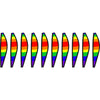 12 in. Hot Air Balloon - Classic Rainbow