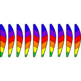 26 in. Hot Air Balloon - Chevron Rainbow