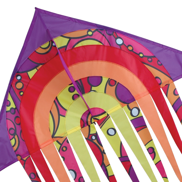 56 in. Stream Delta Kite - Warm Orbit
