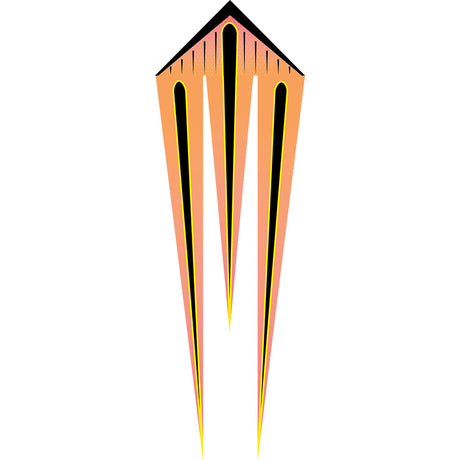46 in. Flo-Train Delta Kite - Orange Shock (Single Kite)