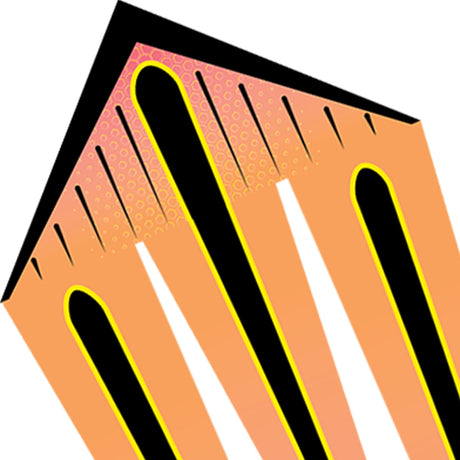 46 in. Flo-Train Delta Kite - Orange Shock (Single Kite)