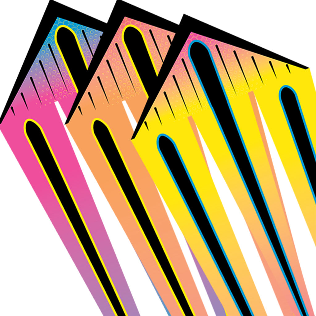 46 in. Flo-Train Delta Kite - Shock Train (3-Pack Kite Bundle)