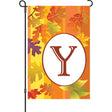 12 in. Fall Monogram Flag - Y