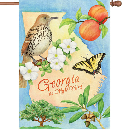 28 in. Flag - Georgia