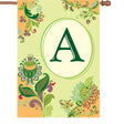 28 in. Spring Monogram Flag - A