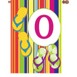 28 in. Summer Monogram Flag - O