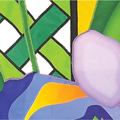 Elite Oversized Lattice Flag - Iris