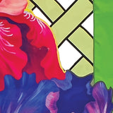 Elite Oversized Lattice Flag - Bearded Iris