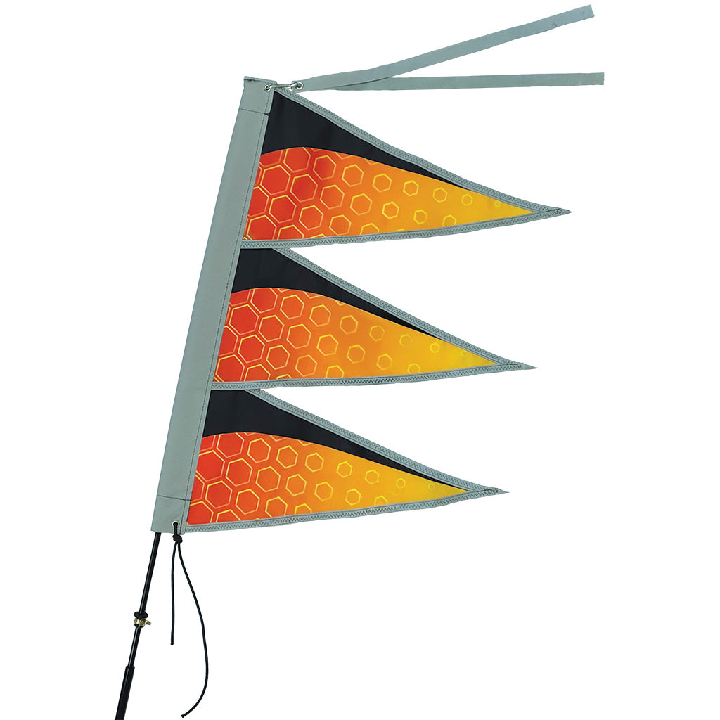 Tri-Stack Bike Flag - Hot Tech