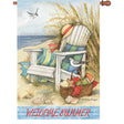 36 in. Elite Oversized House Flag - Beach Chair