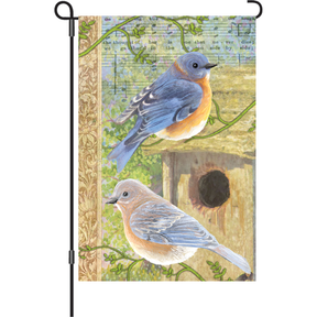 12 in. Flag - Musical Bluebirds