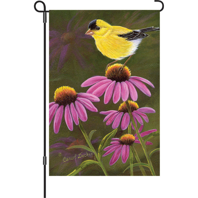 12 in. Flag - Goldfinch On Cone