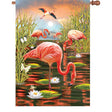 28 in. Flag - Flamingo Sunset