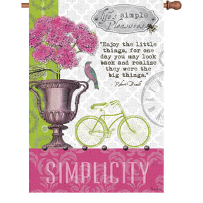 28 in. Flag - Simple Pleasures
