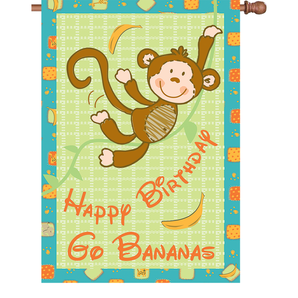 28 in. Flag - Go Bananas