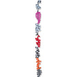 6 in. Fuzzi Tail - Rainbow Op-Art