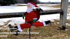 WhirliGig Spinner - Running Santa