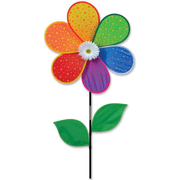 19 in. White Daisy Spinner (Bold Innovations)