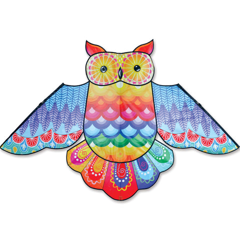 70 in. Rainbow Owl Kite