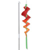 SoundWinds Small Fusilli Spinning Recumbent Bike Windsock - Orange