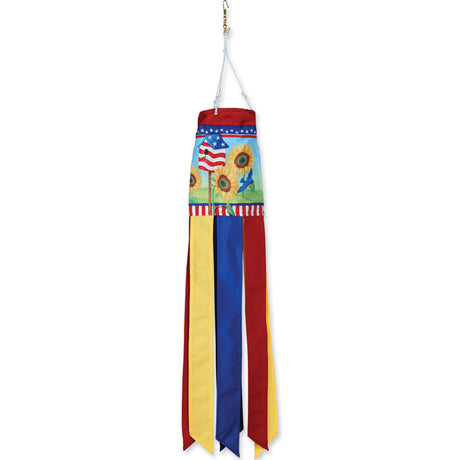 28 in. Windsock - Patriotic Sunflowers